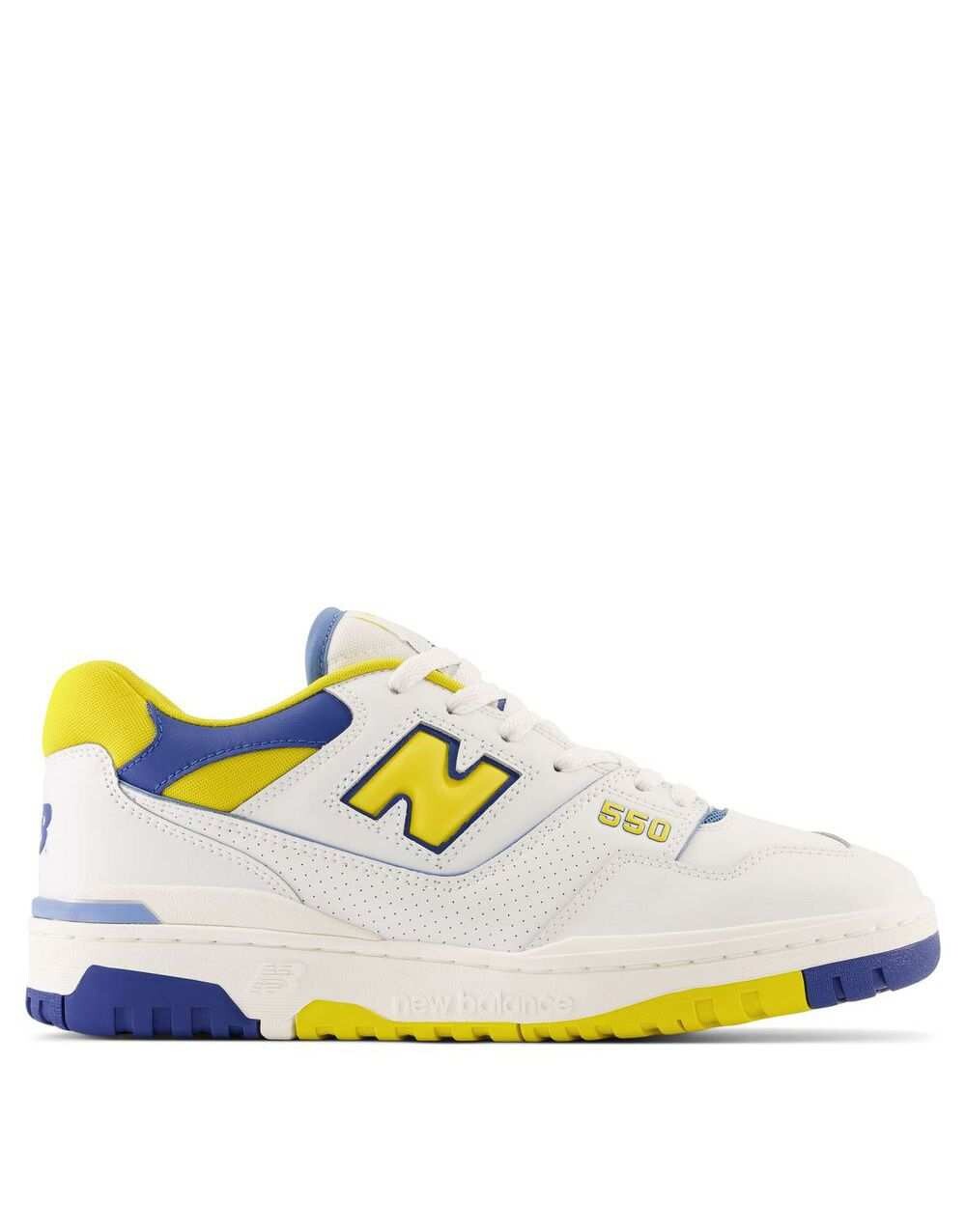 

Кроссовки New Balance 550 белого, желтого и синего цветов., Синий