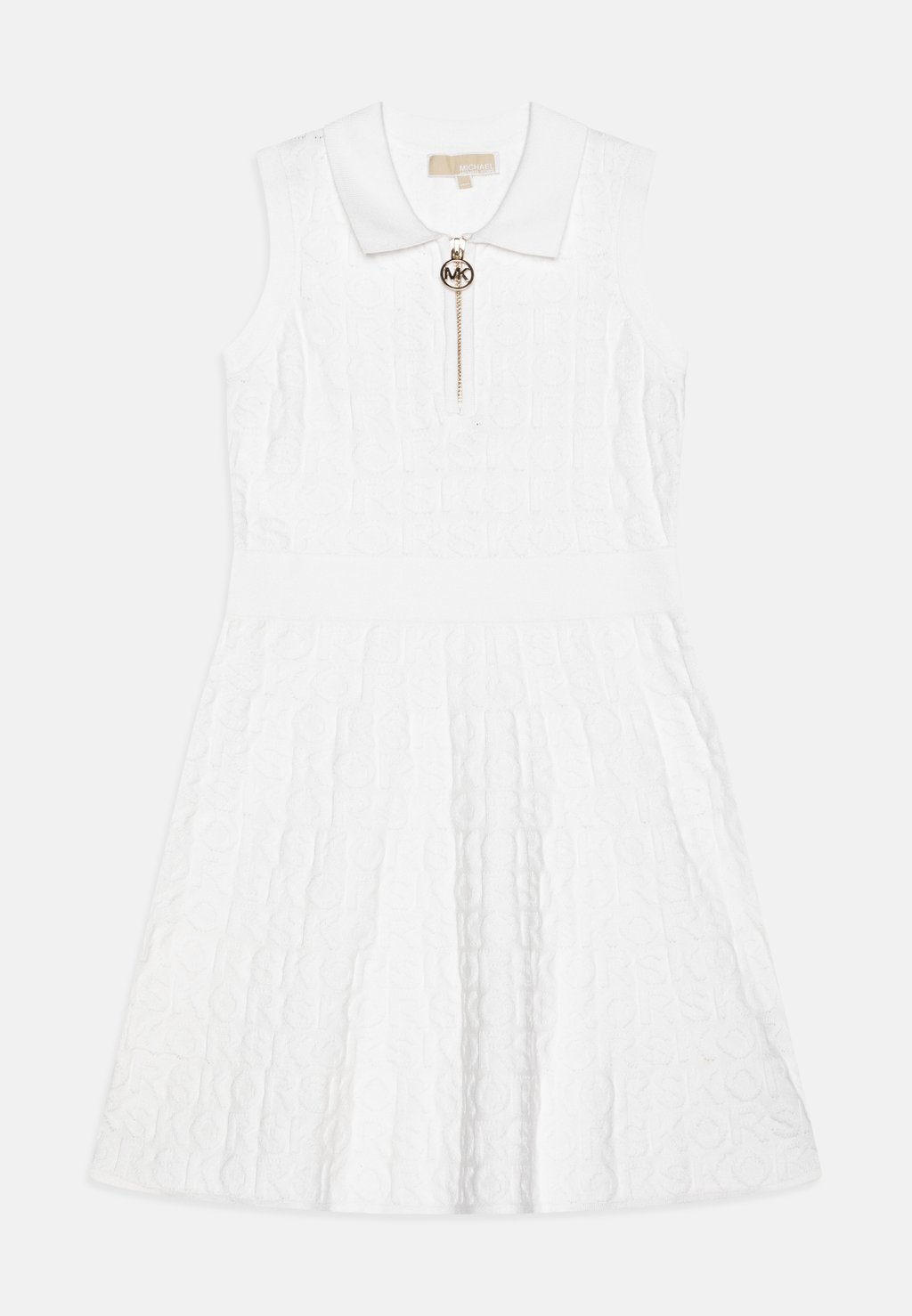 Трикотажное платье Dress Michael Kors Kids, цвет off-white