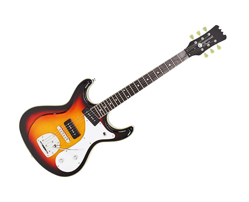 цена Электрогитара Eastwood Sidejack DLX Electric Guitar - Sunburst