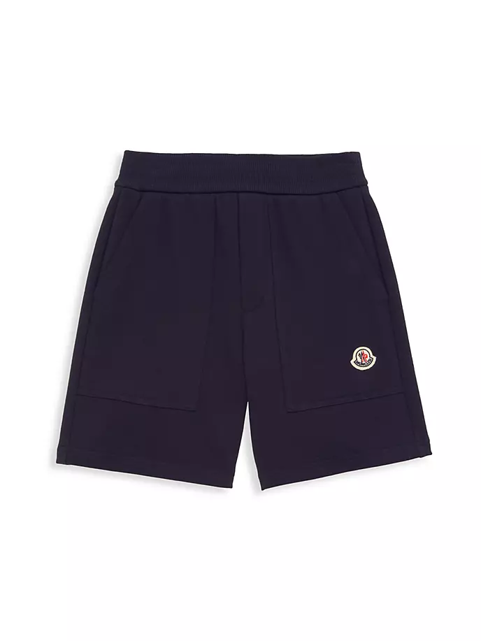 

Хлопковые спортивные шорты для маленьких мальчиков и мальчиков Moncler, синий
