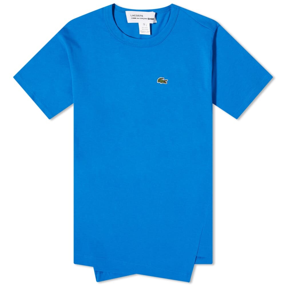 

Comme des Garçons SHIRT x Lacoste Асимметричная футболка, синий