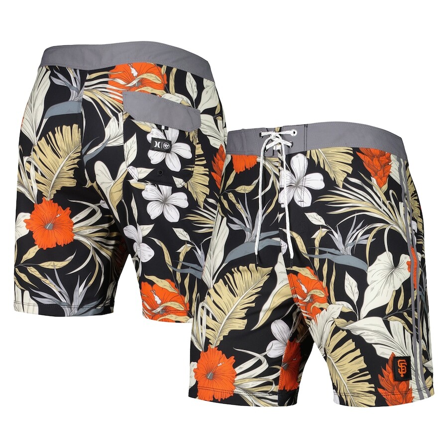 

Пляжные шорты Hurley x '47 San Francisco Giants, черный