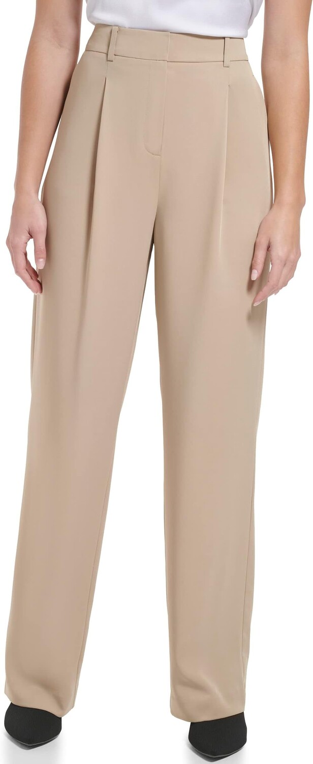 

Широкие брюки со складками Calvin Klein, цвет Chai