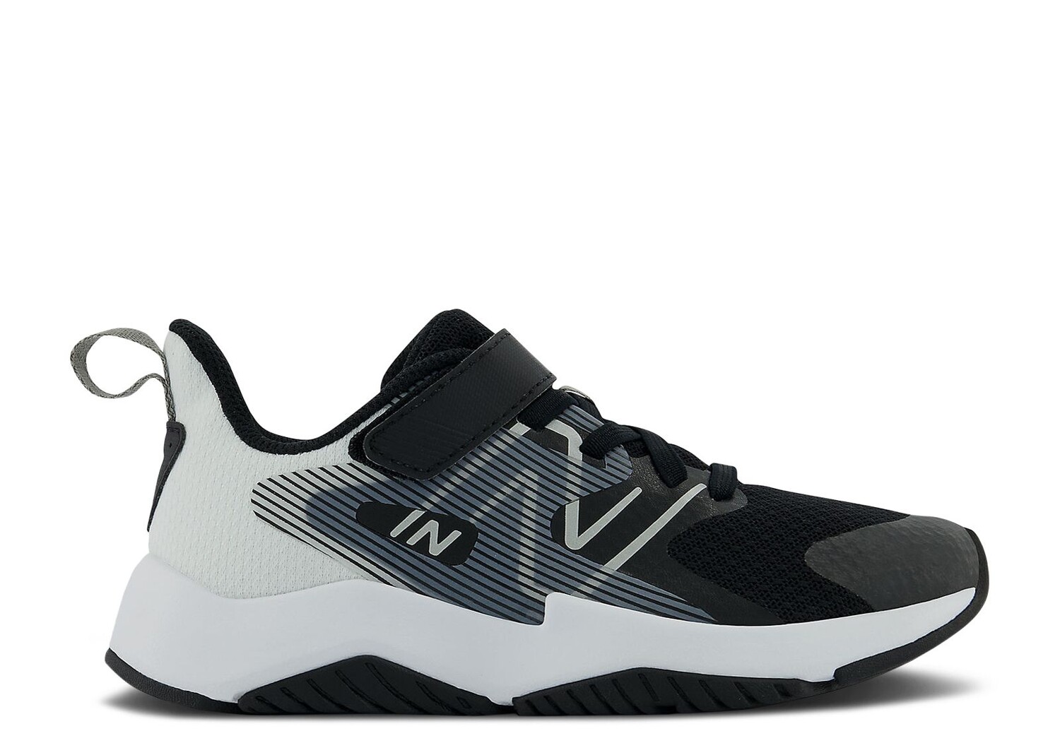 

Кроссовки New Balance Rave Run V2 Bungee Lace Big Kid X-Wide 'Black White', черный