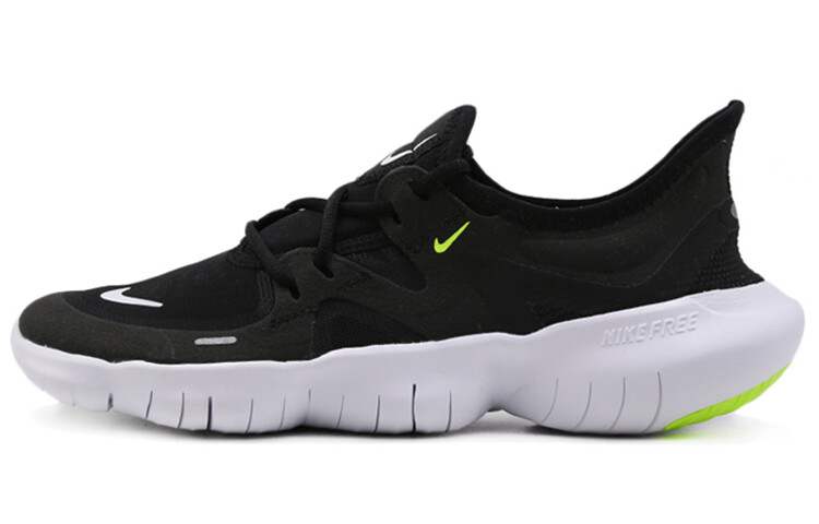 

Кроссовки женские Nike Free Rn 5.0 черный/белый/желтый