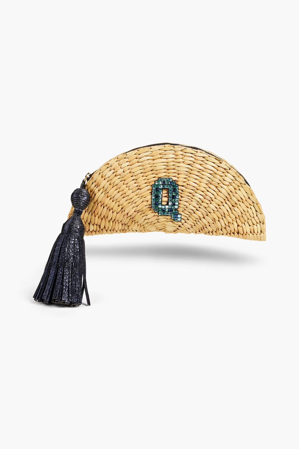

Украшенная плетеная сумка Anya Hindmarch, бежевый
