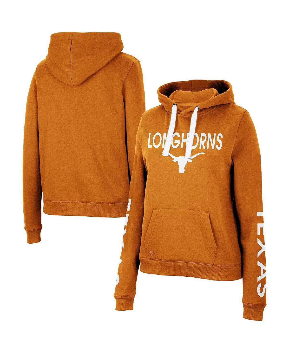 

Женский пуловер Texas Longhorns 3-Hit Texas Orange свитшот Colosseum