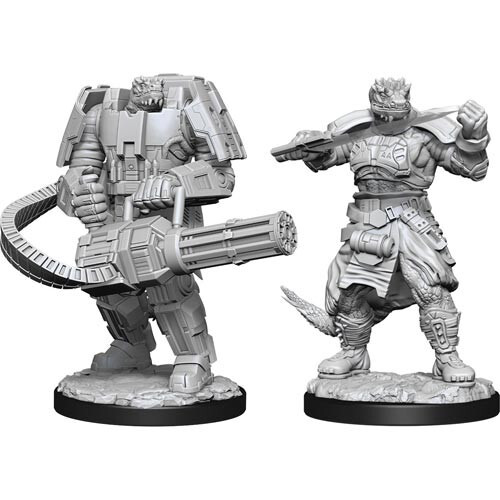 

Миниатюра WizKids/NECA Starfinder Battles Deep Cuts Unpainted Minis: W1 Vesk Soldier