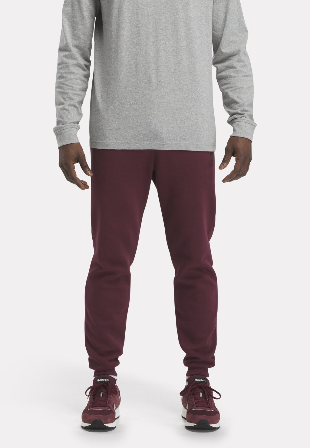 

Спортивные брюки LEFT LEG JOGGER Reebok, классический темно-бордовый f