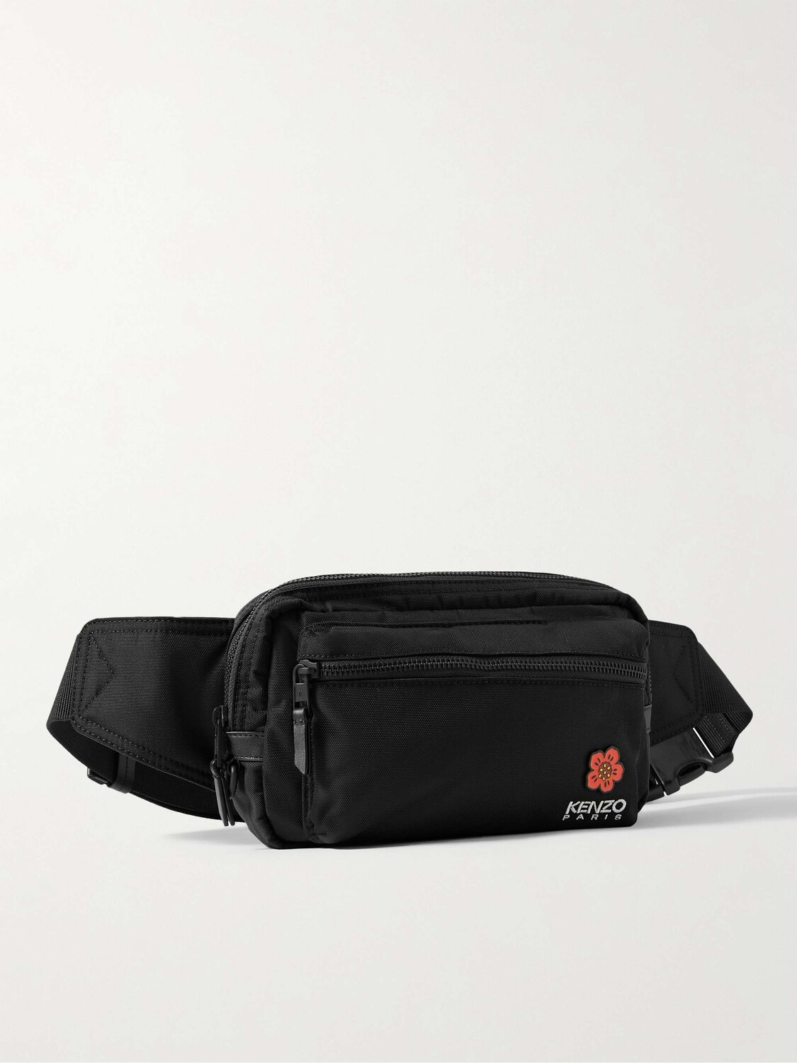 

Поясная сумка из парусины с вышитым логотипом Crest Appliquéd KENZO, черный