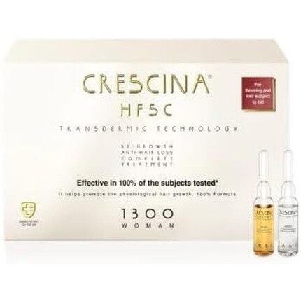 

Crescina HFSC Трансдермическая технология Ампульный комплекс для восстановления роста волос и против выпадения волос для мужчин 500