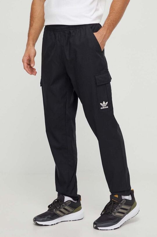 

Хлопковые брюки adidas Originals, черный