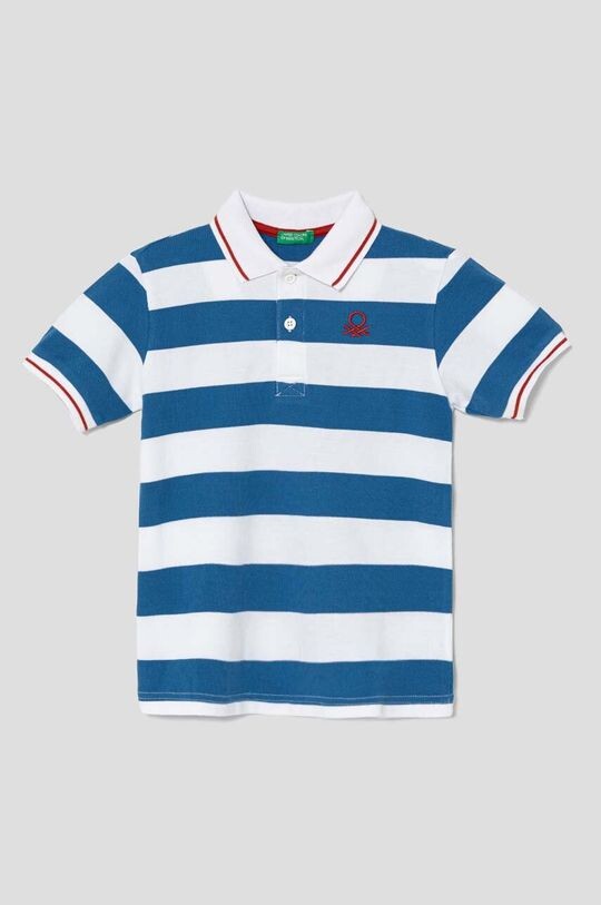 

Рубашка-поло из детской шерсти United Colors of Benetton, синий