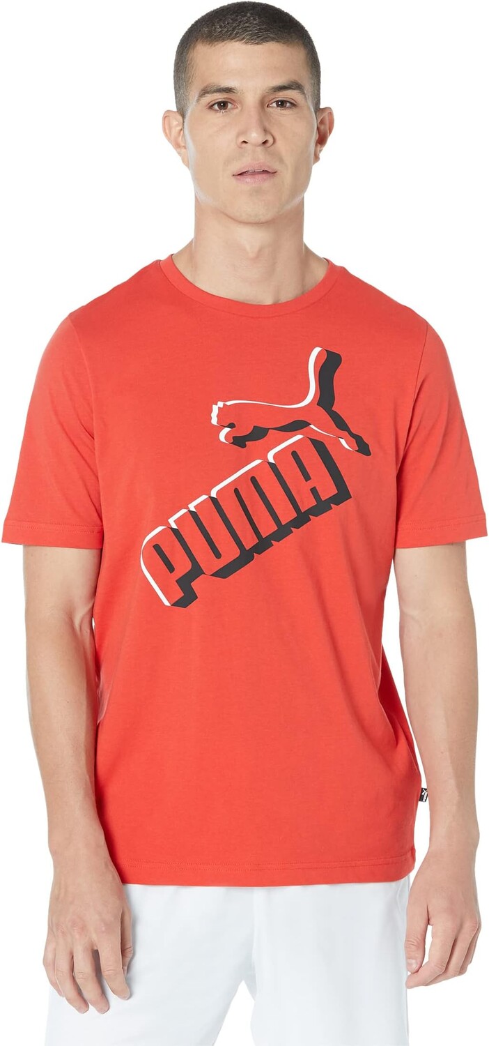 

Футболка Essentials+ с большим логотипом PUMA, цвет Burnt Red