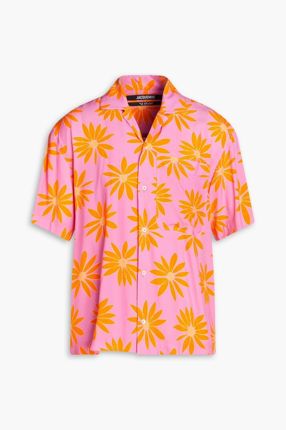 

Рубашка Le Papier с цветочным принтом Jacquemus, розовый