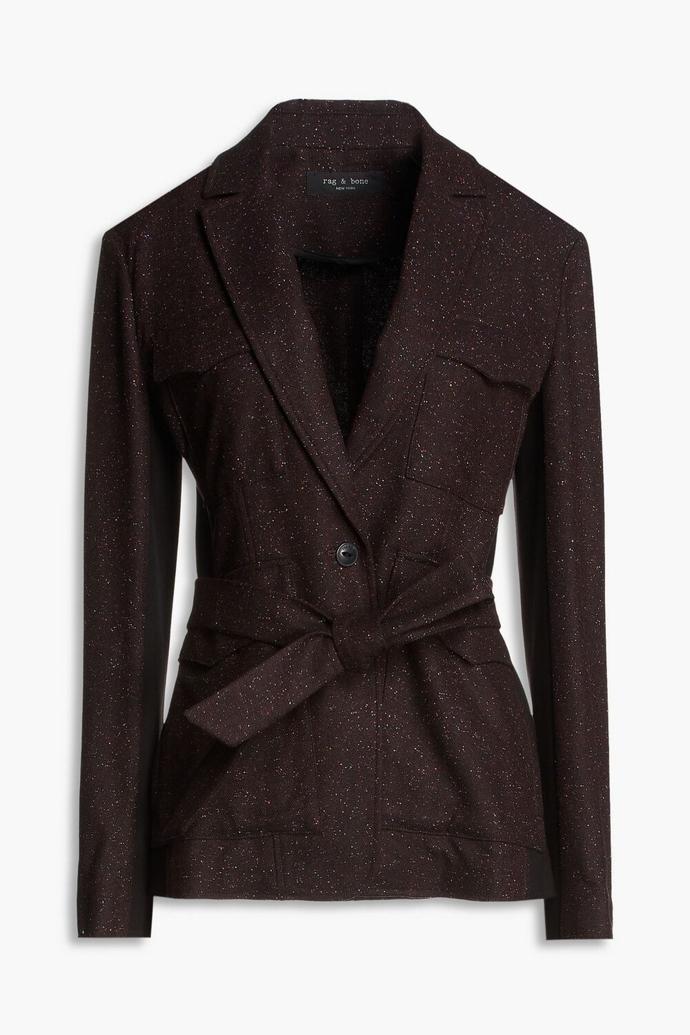 

Блейзер Vera Donegal из смесовой шерсти RAG & BONE, бордовый