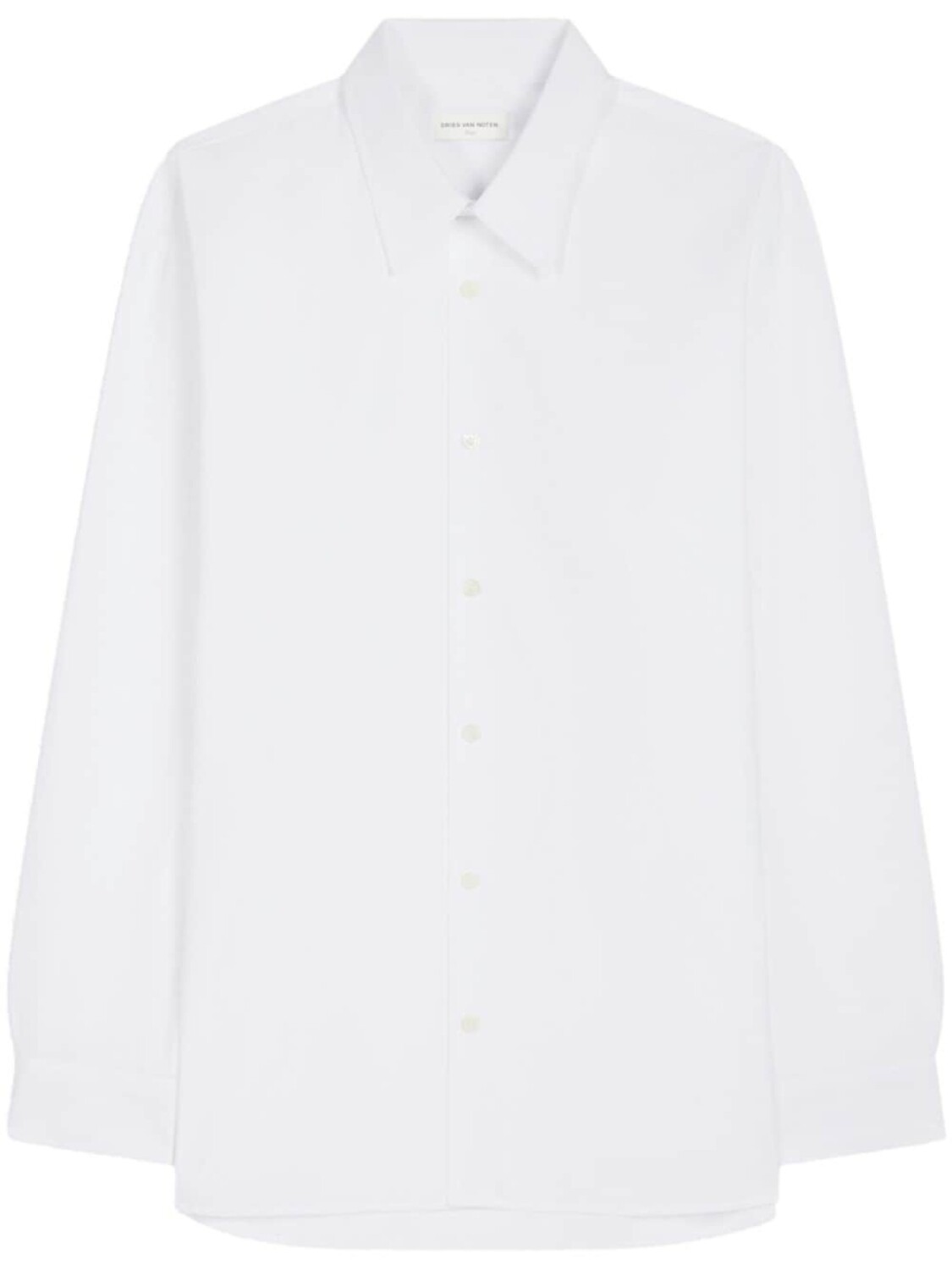 

DRIES VAN NOTEN рубашка с длинными рукавами, белый
