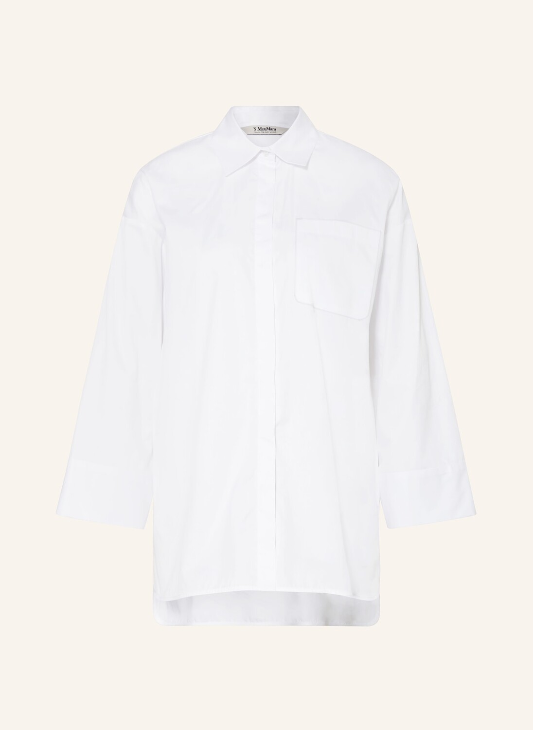 

Блузка-Рубашка фано S Max Mara, белый