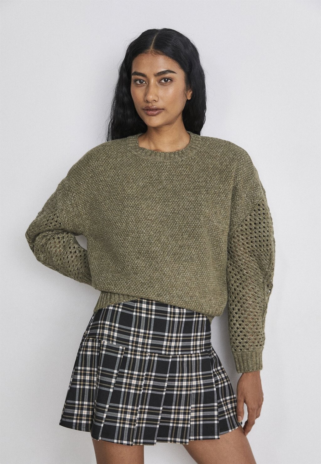 

Свитшот DKNY MIX STITCH CREW, цвет light fatigue heather
