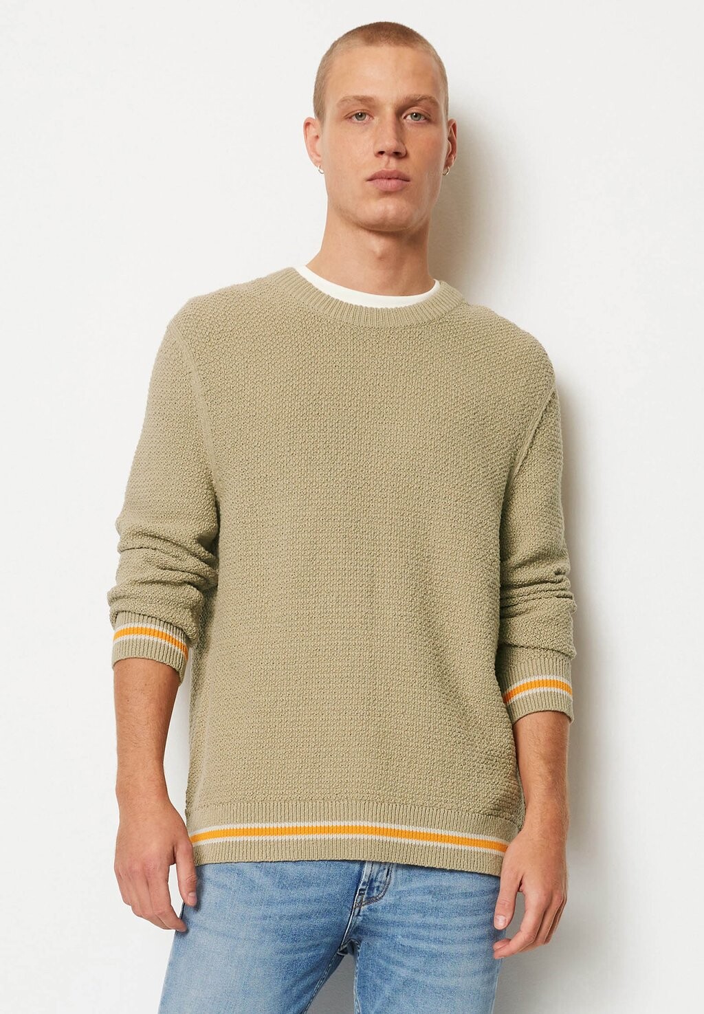 

Вязаный свитер RELAXED MIT REISKORN-STRUKTUR Marc O'Polo DENIM, цвет simple stone