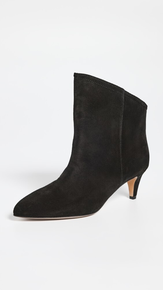 

Ботинки Isabel Marant Dripi Suede Leather Low Booties, черный