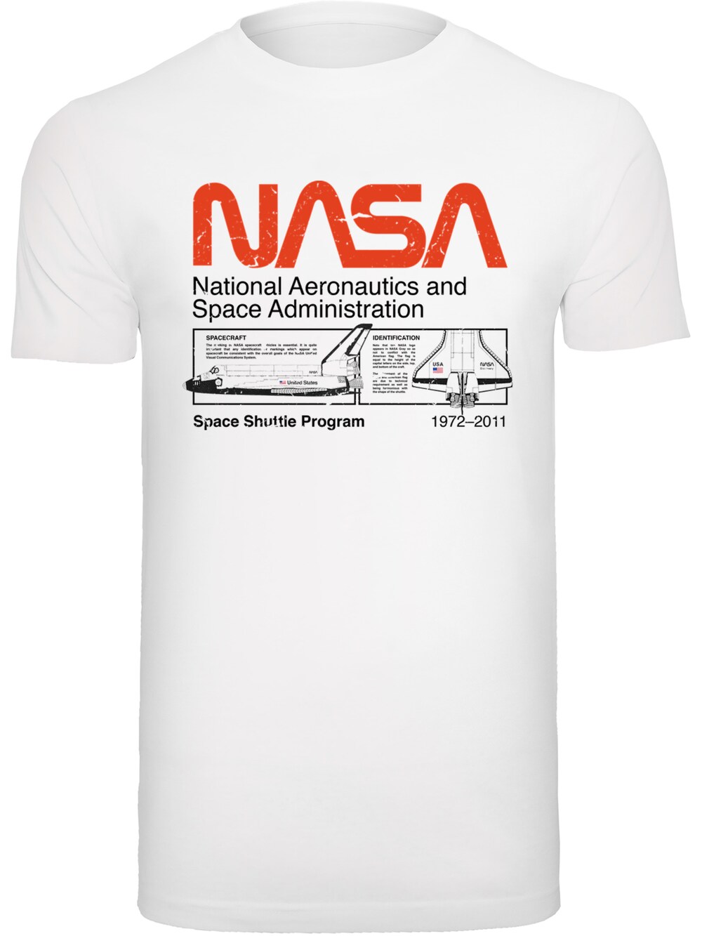 Футболка F4Nt4Stic NASA Classic Space Shuttle, белый цена и фото