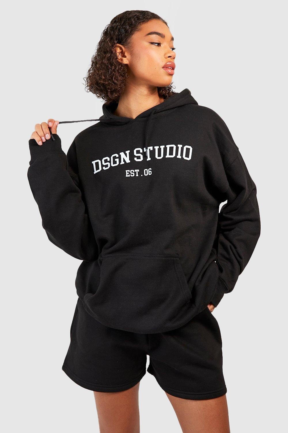 

Худи с принтом tall dsgn studio Boohoo, черный