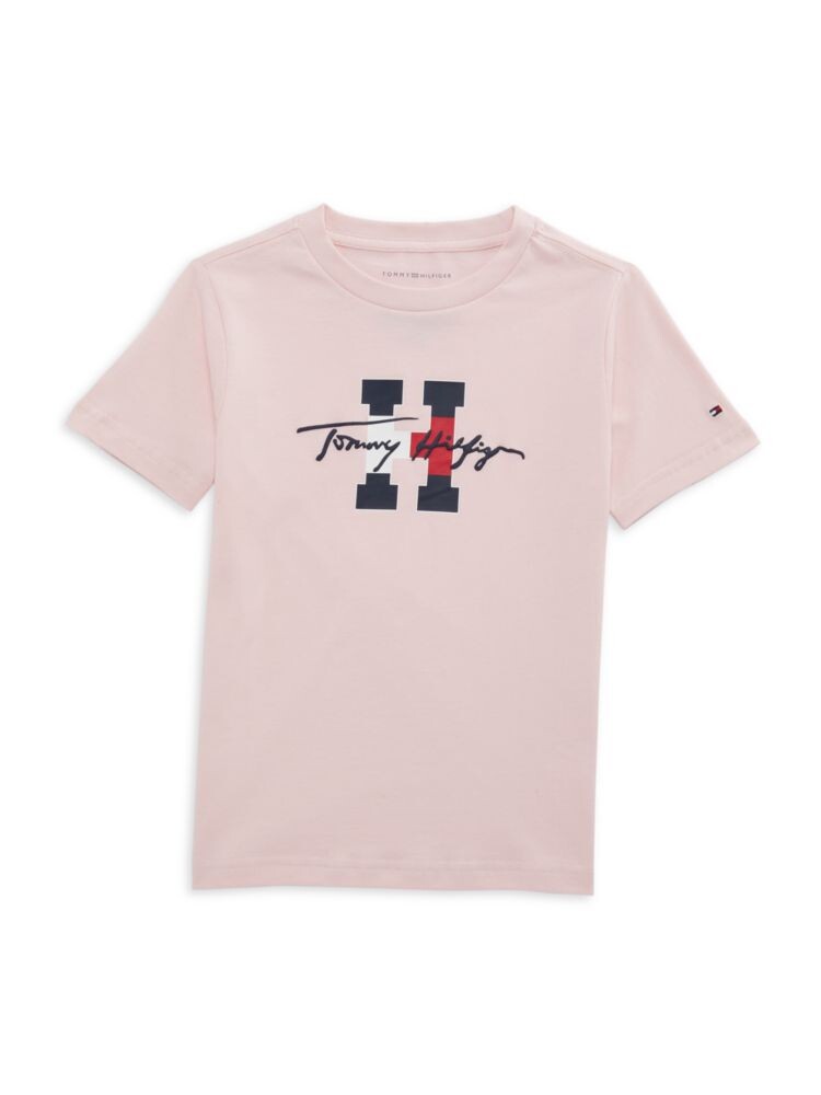 

Футболка с логотипом для маленького мальчика Tommy Hilfiger, розовый