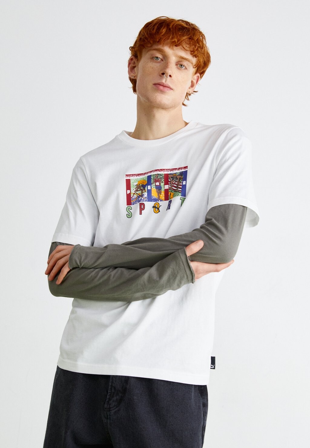 

Футболка с принтом Graphics Sport Tee Puma, белый