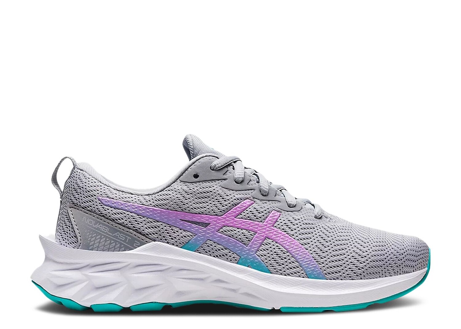 Кроссовки ASICS Novablast 2 Gs 'Piedmont Grey Lavender Glow', серый кроссовки asics novablast 2 gs black glow yellow черный