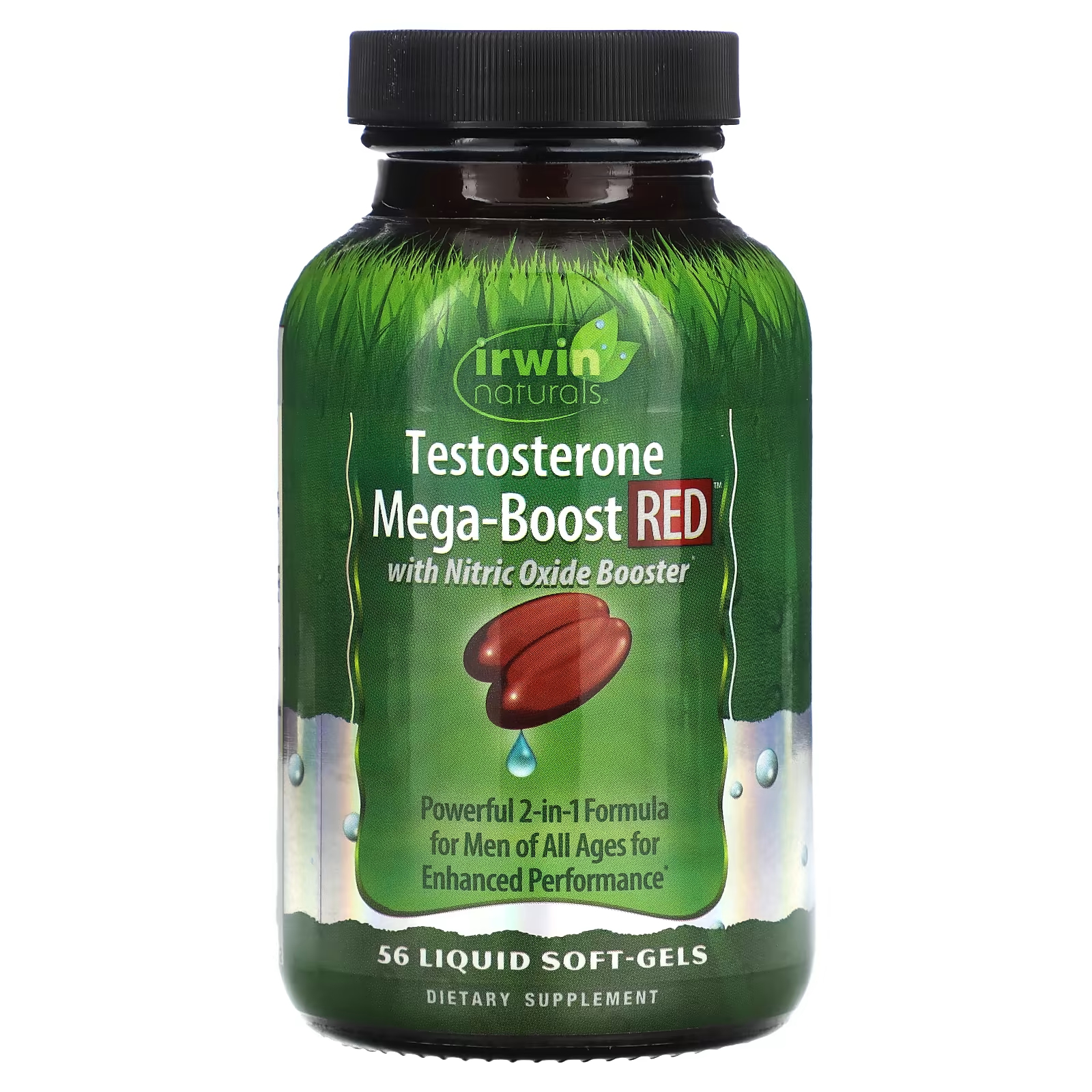 Тестостерон Irwin Naturals Mega-Boost Red, 56 жидких мягких таблеток