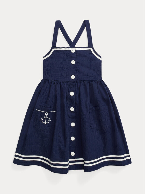 

Летнее платье стандартного кроя Polo Ralph Lauren, синий