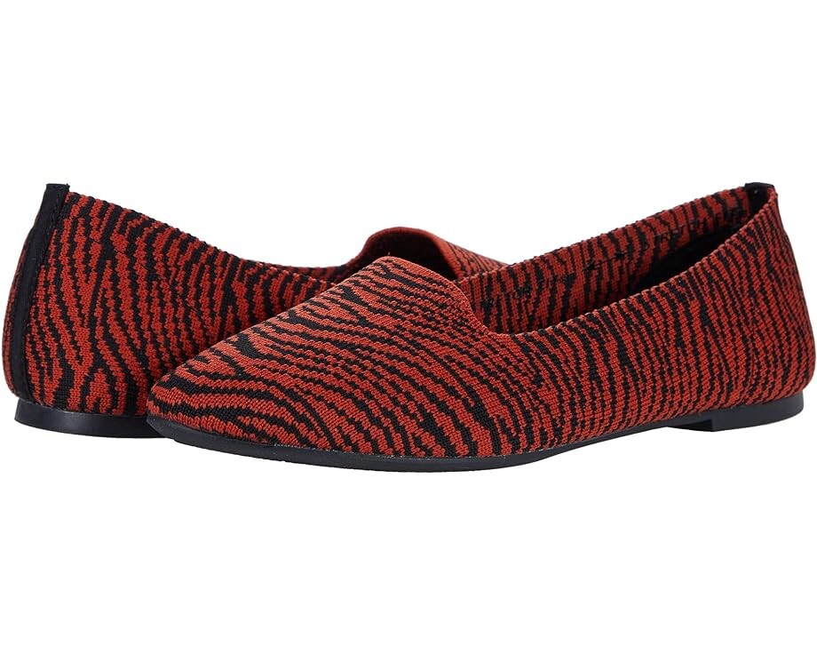 

Лоферы SKECHERS Cleo - Knitty Zebra, цвет Orange/Black