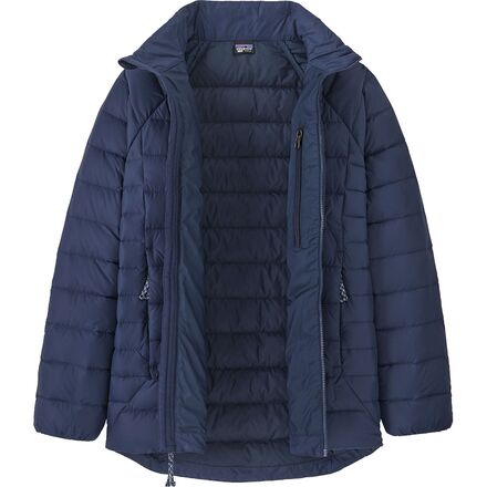 Куртка-свитер с заниженным хвостом – детская Patagonia, темно-синий цена и фото