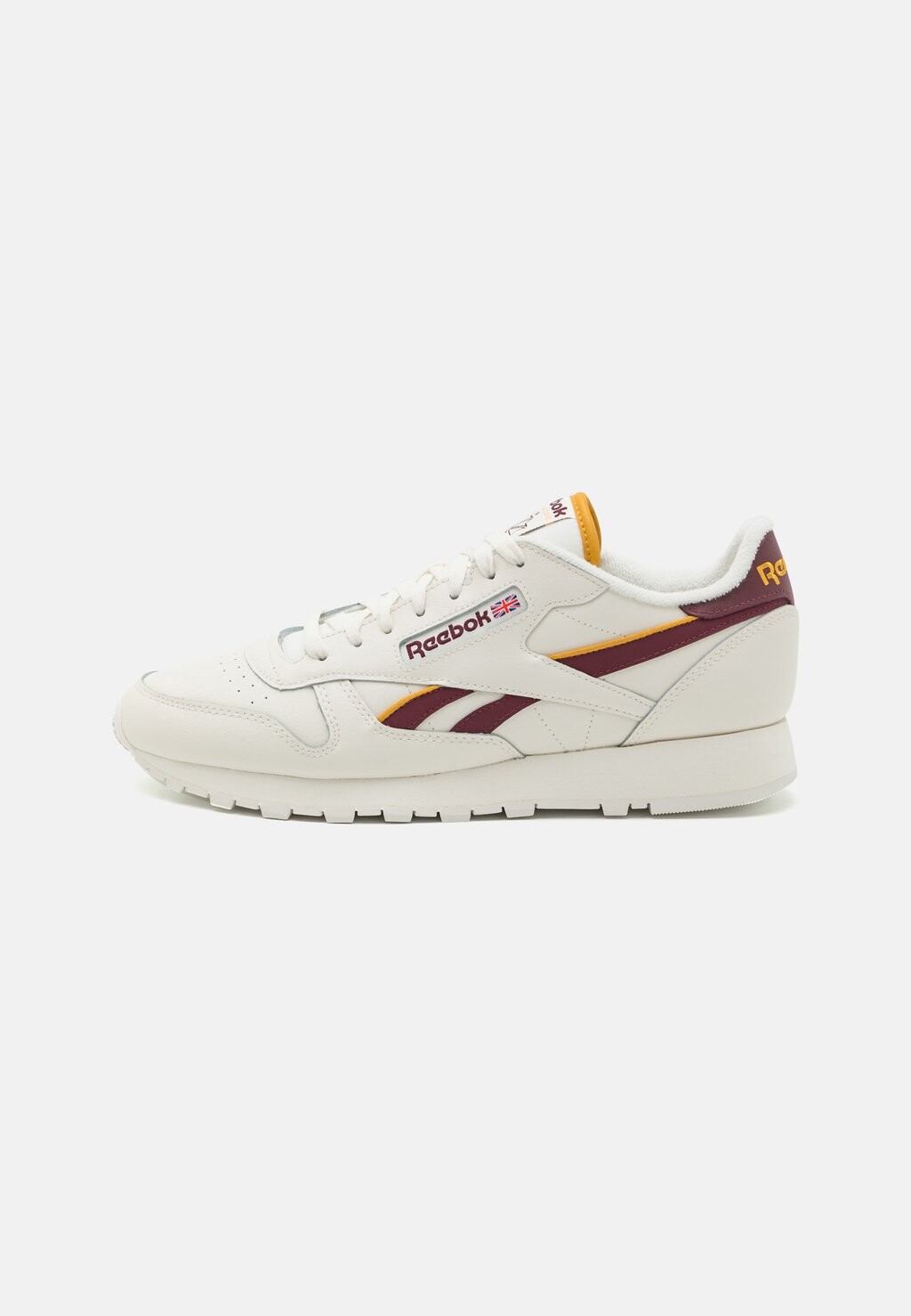 

Кроссовки Reebok Classic Leather Mix Unisex, меловый / бордовый, Красный