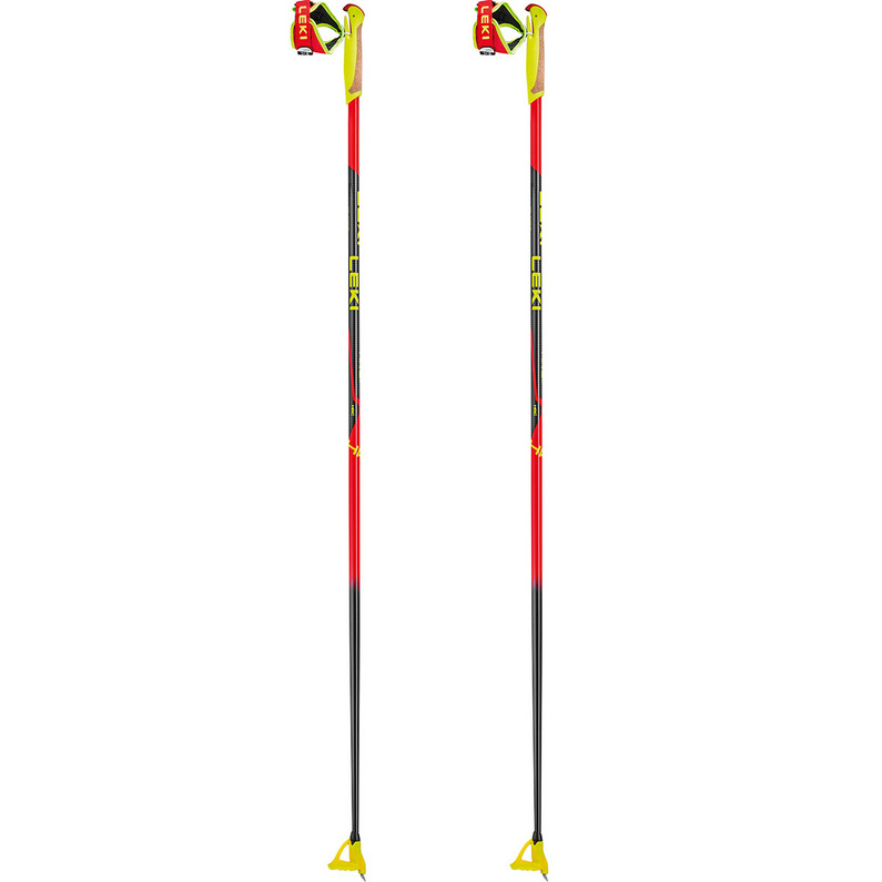 Детские палки для беговых лыж HRC Leki, красный палки для беговых лыж atomic mover lite qrs черный