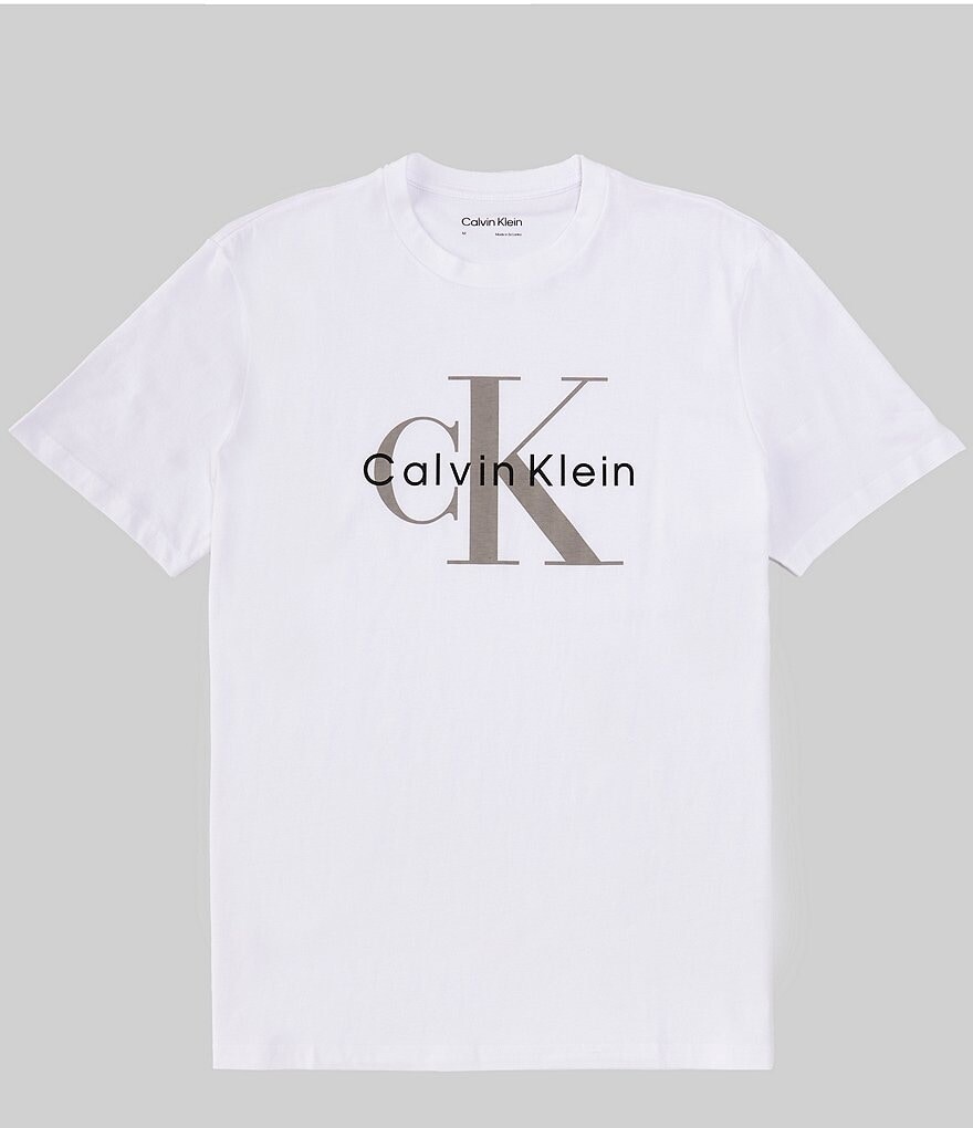 

Футболка с короткими рукавами и логотипом Calvin Klein, белый