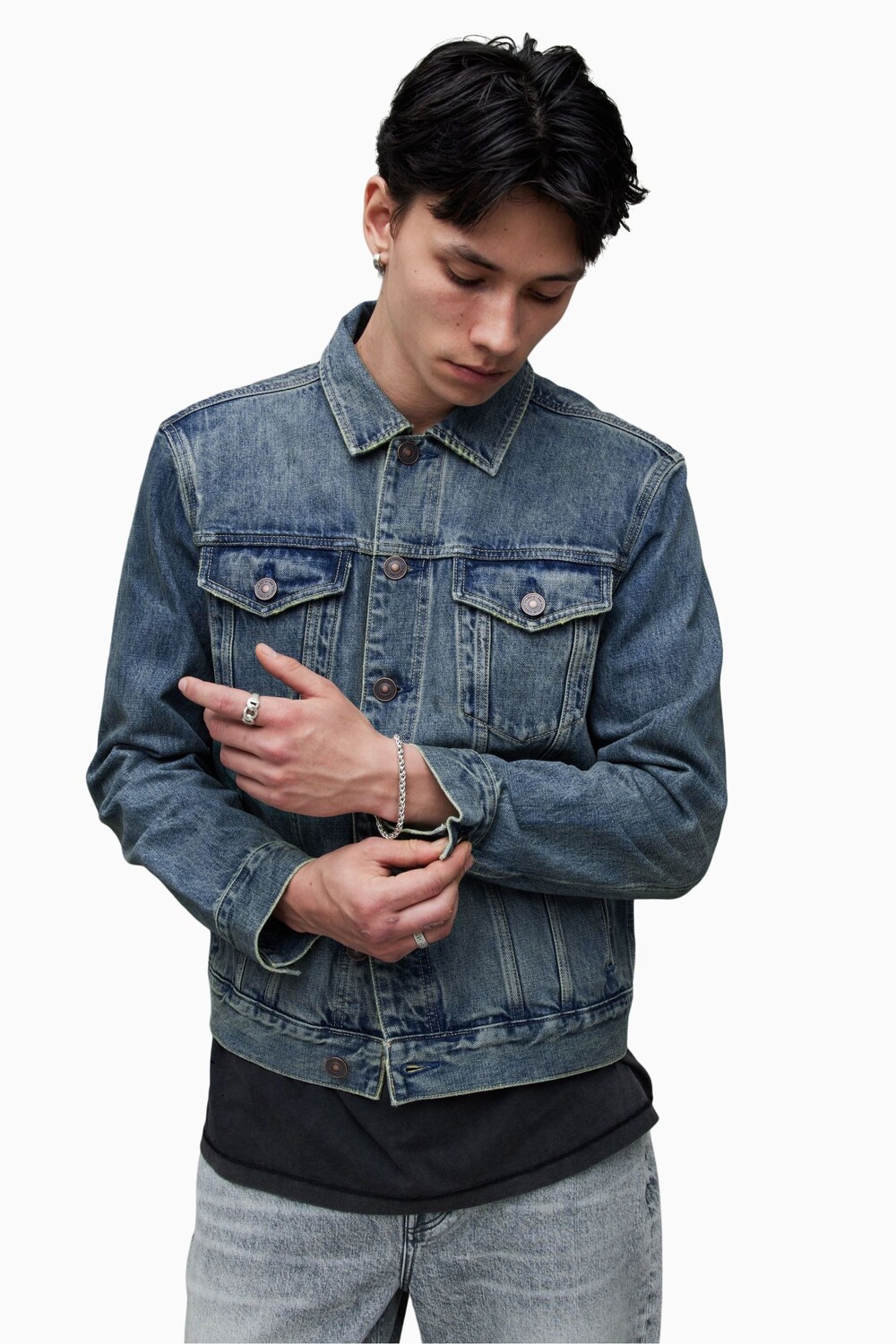 

AllSaints Carrer синяя куртка All Saints, синий