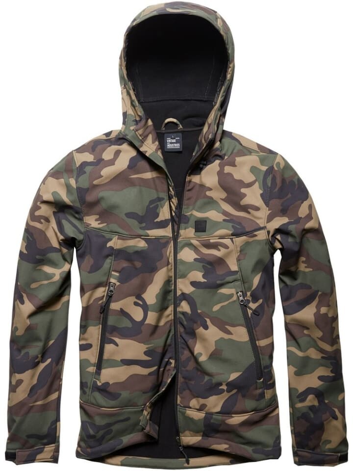 

Куртка софтшелл Vintage Industries, цвет camouflage
