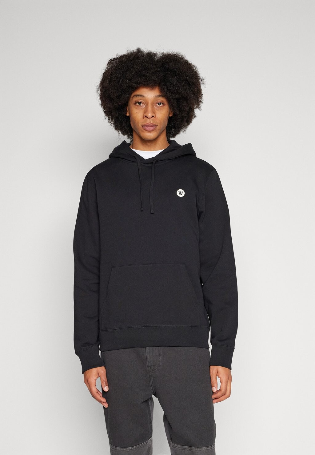 

Толстовка ASH HOODIE Double A by Wood Wood, цвет black
