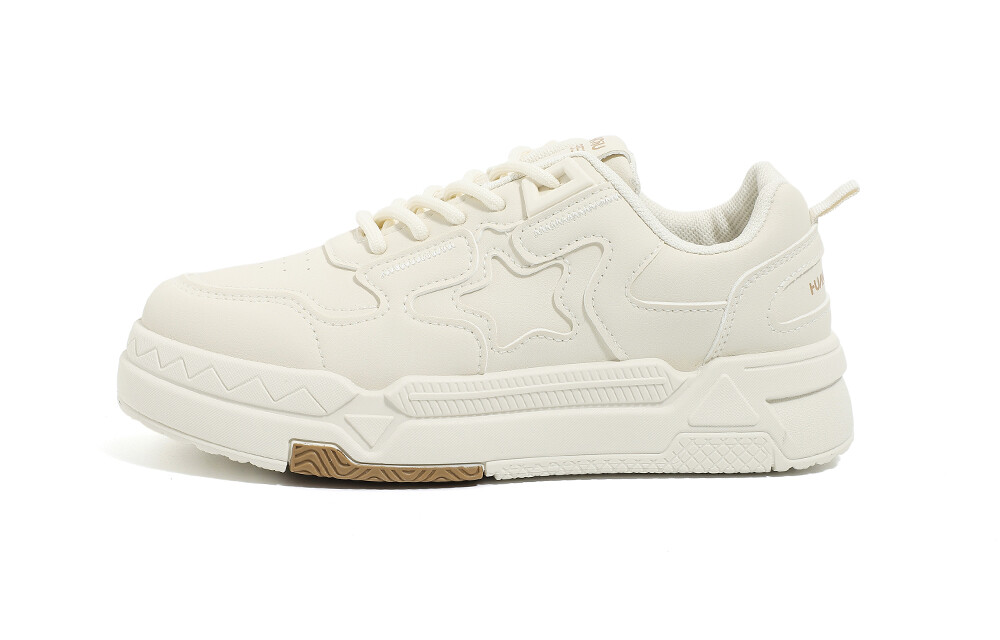 

Кроссовки HUANQIU Skateboarding Shoes Women's Mid-top Beige, бежевый