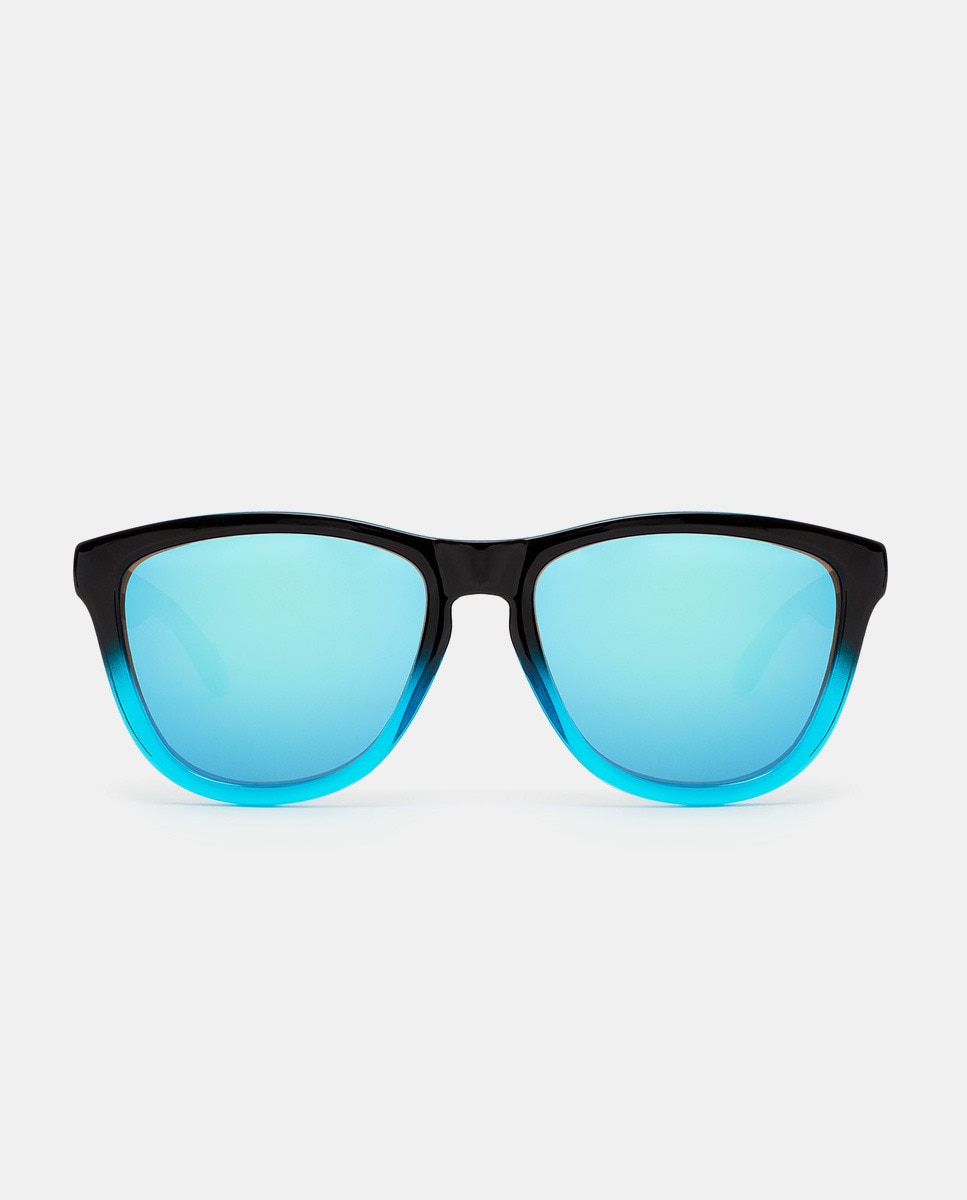 Квадратные солнцезащитные очки градиентного черного цвета с зеркальными линзами Hawkers, черный