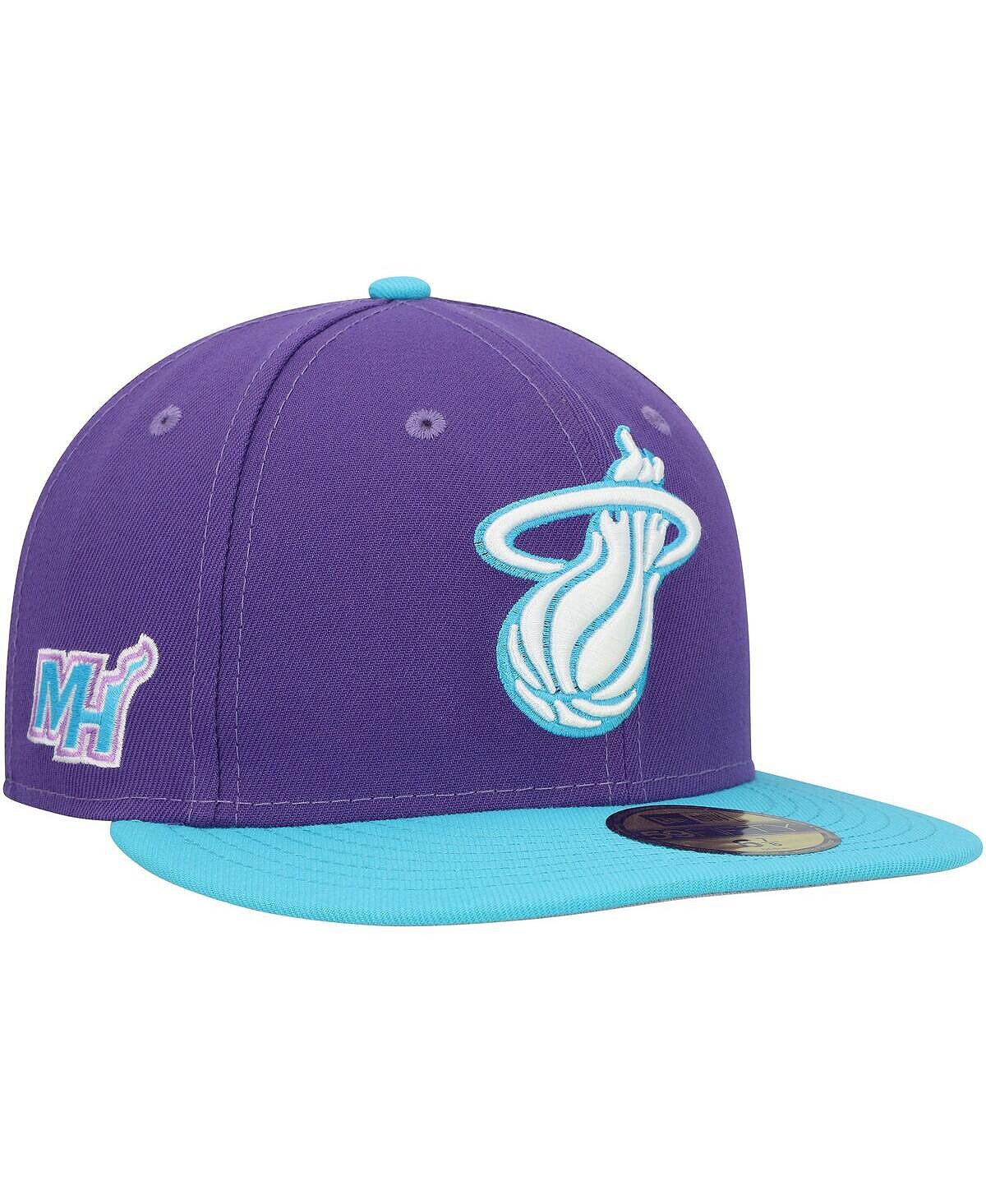 

Мужская фиолетовая приталенная кепка Miami Heat Vice 59FIFTY New Era