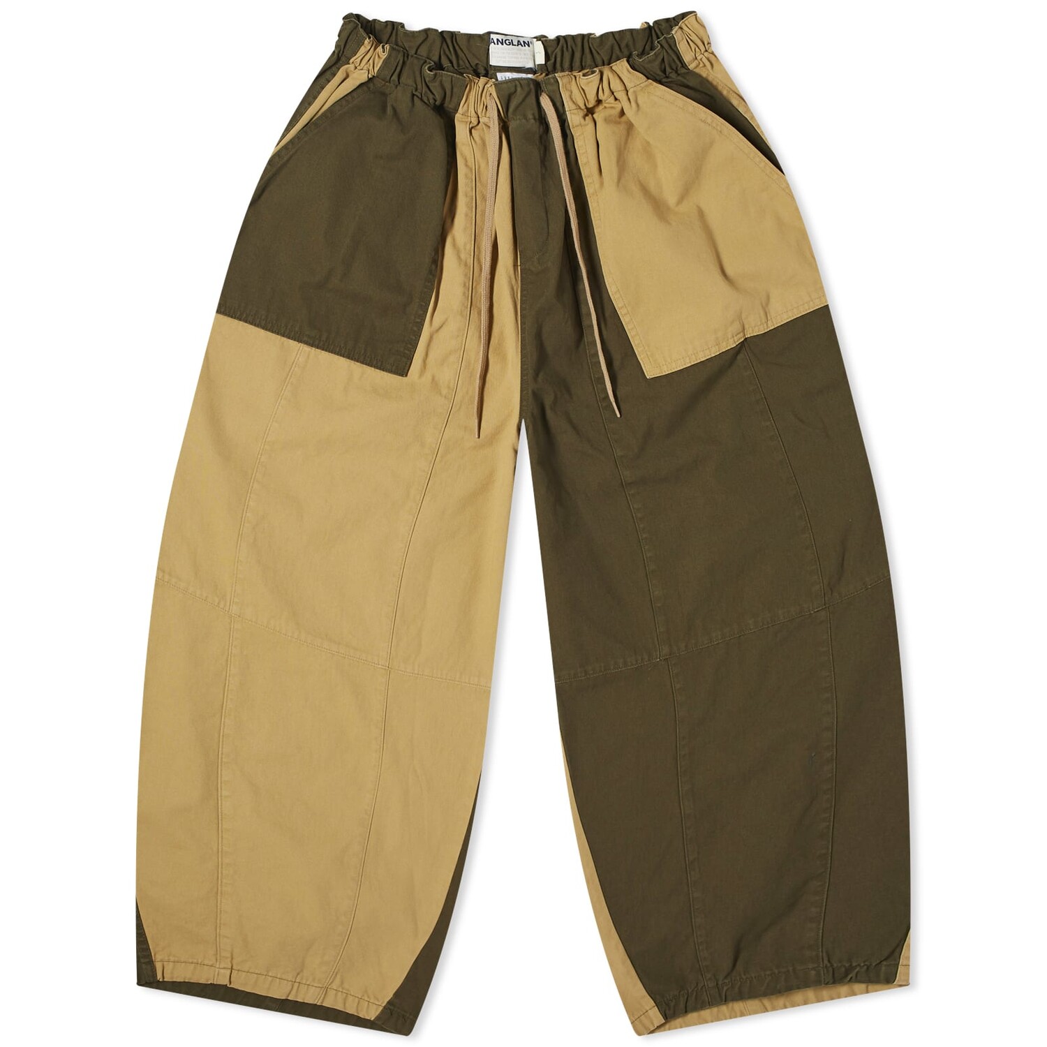 

Брюки Anglan Mix Fatigue Balloon Trousers, цвет Beige & Khaki