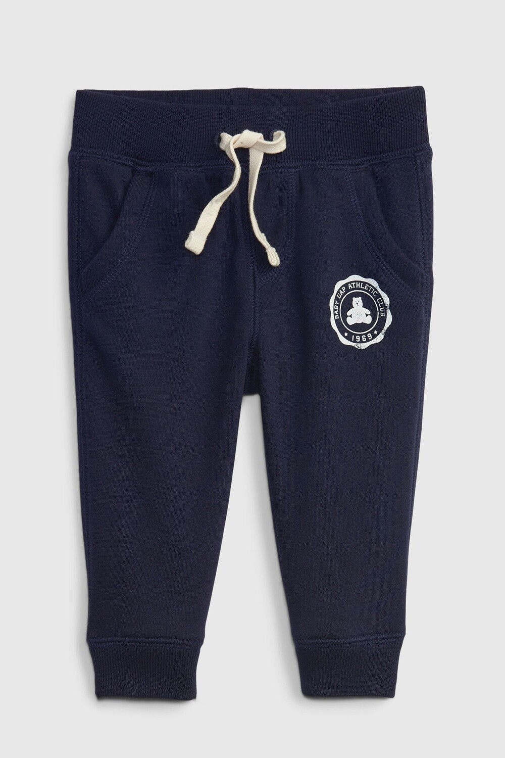 

Спортивные брюки Brannan с логотипом в виде плюшевого мишки - Kids Gap, синий