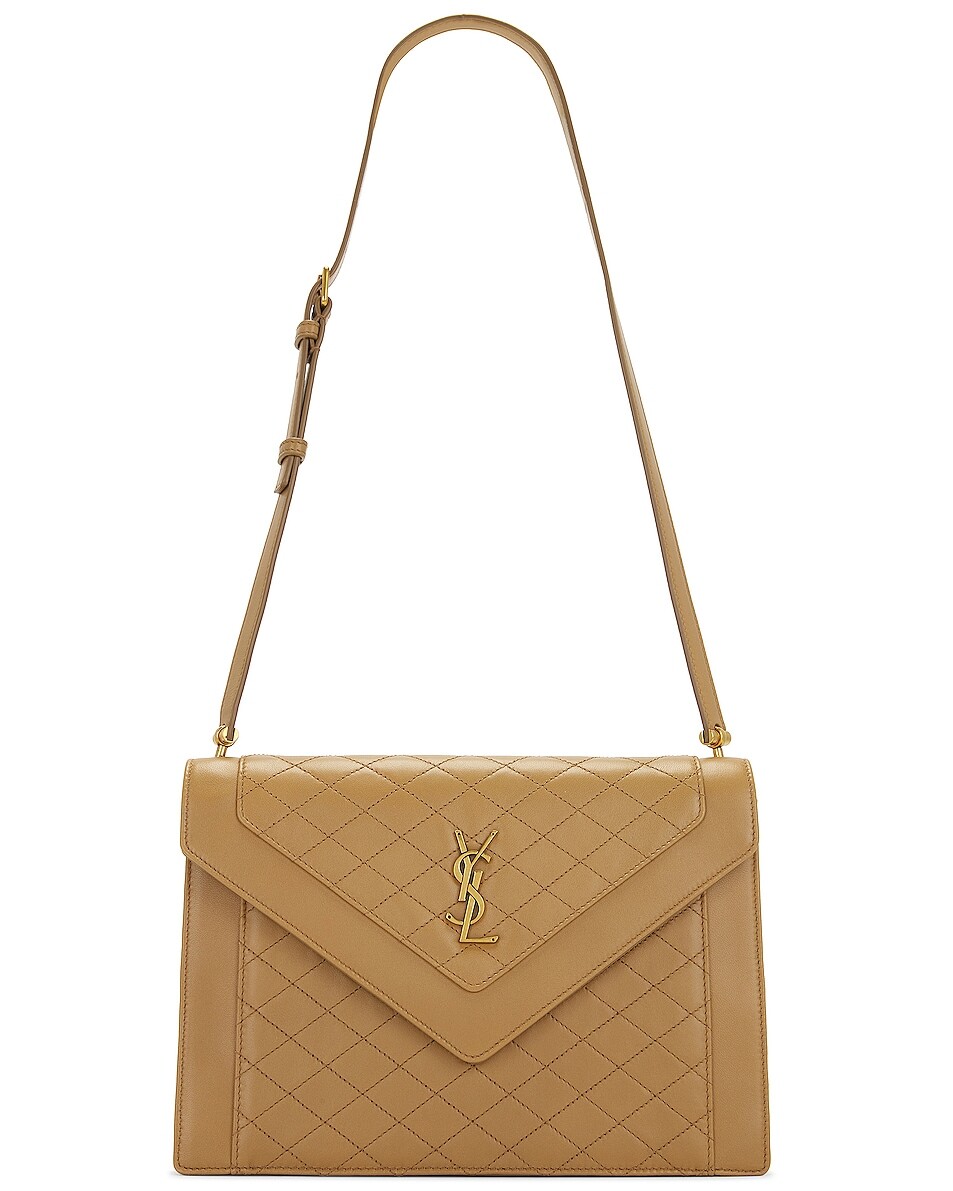

Сумка через плечо Saint Laurent Gaby Satchel, цвет Natural Tan