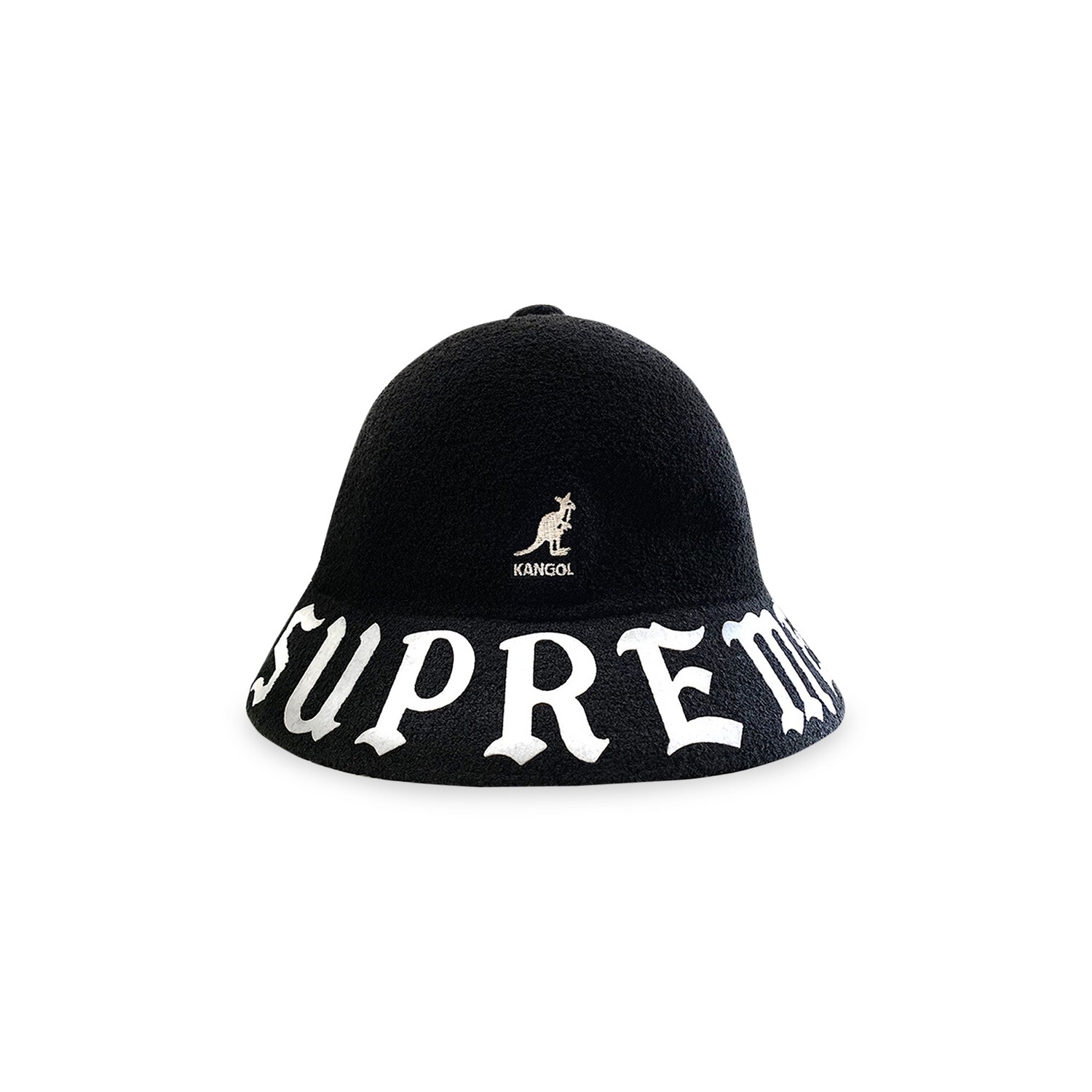 

Повседневная кепка-бермуда Supreme x Kangol, черная