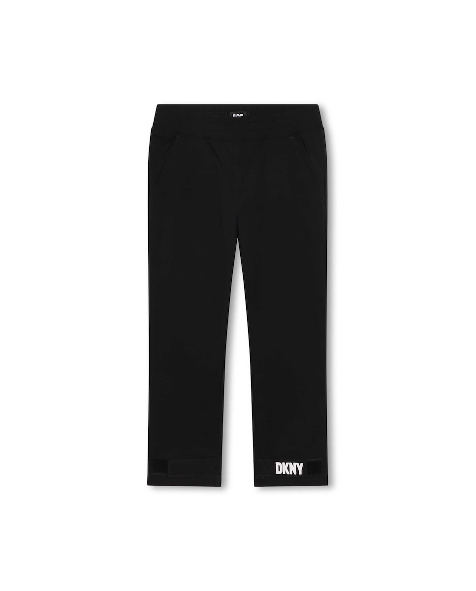 

Брюки-чиносы для мальчика с эластичной талией и карманами DKNY, черный