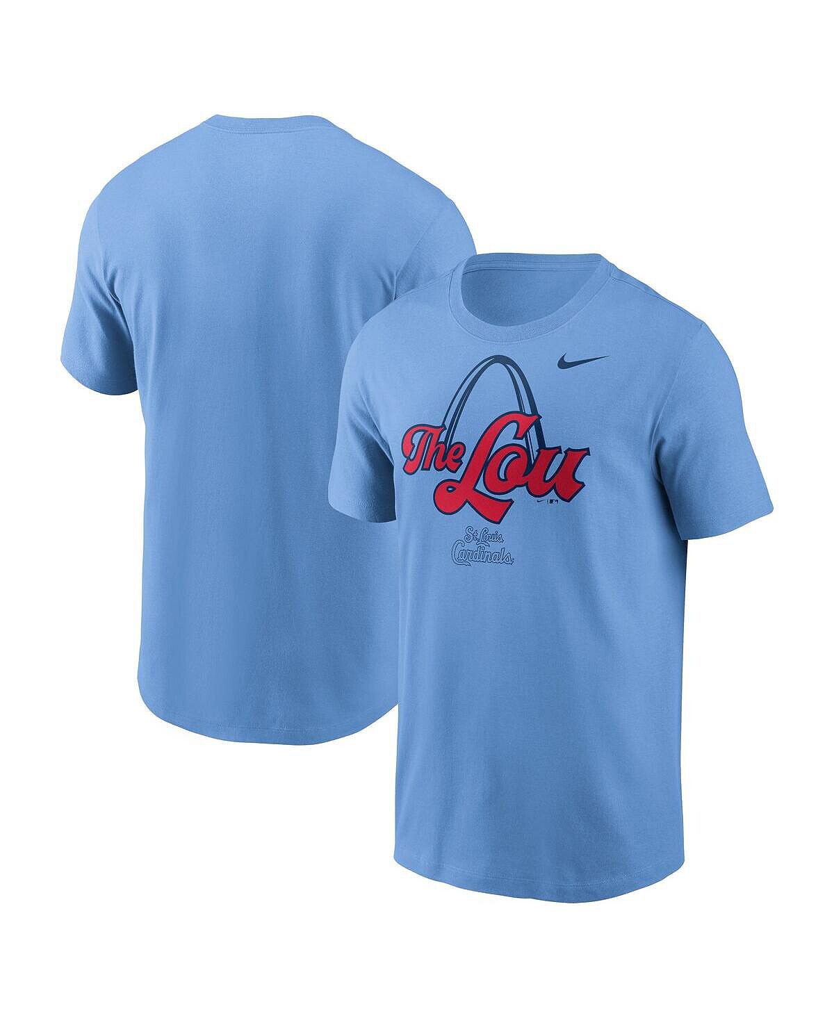 

Мужская голубая футболка St. Louis Cardinals Gateway Arch Hometown Nike
