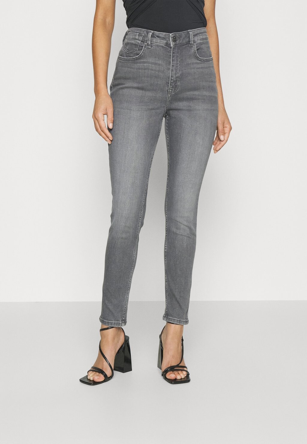 

Джинсы Skinny Fit ONLY Onlforever High, серый деним